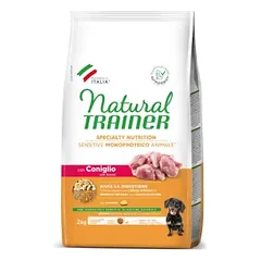 NATURAL TRAINER ADULT DOG SENSITIVE NO GLUTEN MINI RABBIT (triušiena) 2kg.
