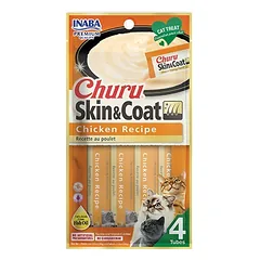 Churu Chicken Skin & Coat skanėstai katėms 56 g
