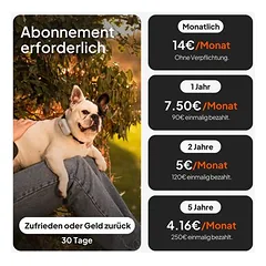 Weenect augintinių GPS sekimo įrenginys XS šunims – be antkaklio — 4 nuotrauka
