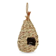 Paukščių namelis Relaxdays 10031001.0, 1 vnt, Ruda, Ø 12 × 29 cm