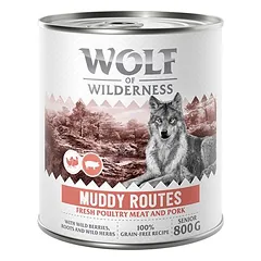 Wolf of Wilderness Senior – su daug šviežios paukštienos, drėgnas maistas šunims 6 x 800 g — 5 nuotrauka