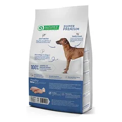 Nature's Protection didelių veislių jaunų šunų sausas pašaras su paukštiena, 4 kg — 3 nuotrauka
