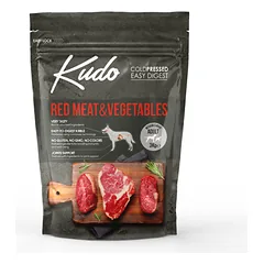 KUDO Red Meat&Vegetables sausas maistas vidutinių ir didelių veislių šunims su jautiena 3 kg