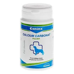 Canina Calcium Carbonat Powder kalcio papildas šunims kaulų ir dantų stiprinimui, 400 g