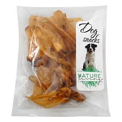NATURE LIVING skanėstas džiovintos avių ausys šunims, 100 g