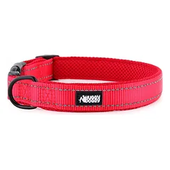Šunų antkaklis ir pavadėlis HUGGY DOGGY S (raudonas komplektas mažoms veislėms) — 2 nuotrauka