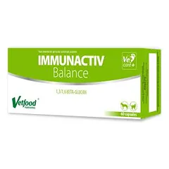Vetfood Immunactiv Balance papildai šunims ir katėms imunitetui stiprinti, 60 kapsulių