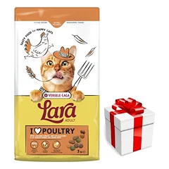 VERSELE-LAGA Lara Adult Turkey & Chicken 7kg - Suaugusių kačių ėdalas su kalakutiena ir vištiena + Staigmena katei