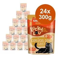 Lucky Lou Adult drėgnas maistas katėms, ekonominė pakuotė 24 x 300 g