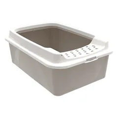 Gimborn Toilette C/B Bea Beige uždaras kačių tualetas iš aukštos kokybės plastiko, smėlio spalvos, 57x39x21 cm
