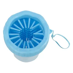 Trixie letenų valiklis paw cleaner, silikonas/PP, M–L, mėlynas — 3 nuotrauka