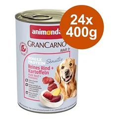 Animonda GranCarno Adult Single Protein Sensitiv 24 x 400 g drėgnas maistas šunims