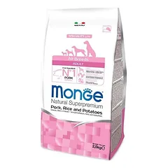 Monge All Breed adult Pork (kiauliena) sausas pašaras suaugusiems šunims 2,5kg