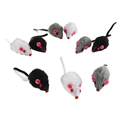 Beeztees Katzenspielzeug Spielmaus Mini - 9 Stück