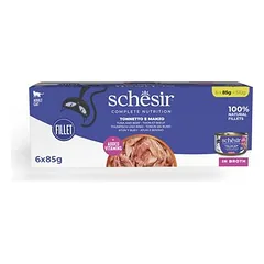 Schesir Complete Nutrition Filet sultinyje, drėgnas maistas katėms, ekonominė pakuotė 24 x 85 g — 4 nuotrauka