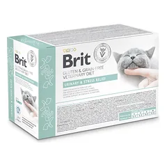 BRIT GF VET. KATĖMS SKIRTAS MAISTAS ŠLAPIMO TAKŲ IR STRESO MAŽINIMUI 12x85g