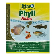 Tetra Phyll Flakes for tropical fish 12 g nuotrauka