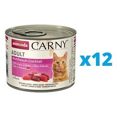 ANIMONDA Carny rinkinys Mėsos miksas  12 x 200 g