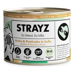 STRAYZ drėgnas maistas katėms BIO 8 x 200 g, 200 - 399 g — 2 nuotrauka