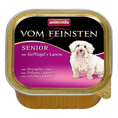 ANIMONDA Dog Vom Feinsten Senior skonis: paukštiena su ėriena 22x150g