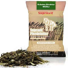 Supravit WIESENGLÜCK pašaras arkliams - Mash arba Müsli arkliams, 4kg — 3 nuotrauka