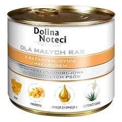 Dolina Noteci PREMIUM su fazanais, moliūgais ir makaronais mažų veislių šunims 12x185 g