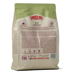 CARNILOVE TRUE FRESH Cat Dry Duck Adult Cat Sterilised sausas maistas katėms 2 kg