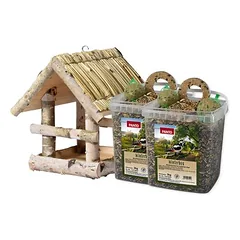 PANTO Winter-Vogelglück Set mit Vogelhaus und Winterfutter