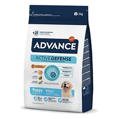 Advance Dog Maxi Puppy sausas maistas lieliems šuniukams su vištiena ir ryžiais, 3 kg