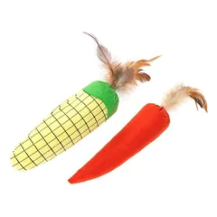 TIAKI Katzenspielzeug Set Veggies mit Katzenminze