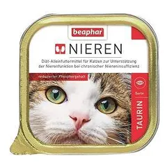 Visavertis dietinis kačių ėdalas (paštetas): Beaphar NIERDIEET TAURIN 100G.