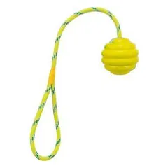 Trixie Wavy kamuolys šunims su virve, natūrali guma, 6-30 cm
