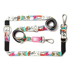 Max & Molly Multi-Leash Missy Pop - Reguliuojamas šuns pavadėlis, įdomus raštas, 200 cm — 2 nuotrauka