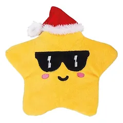 Nobby Hundespielzeug Xmas Plüschstern "Cool" gelb