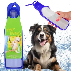 Vandens butelis šunims ir katėms, su girdykla, 250 ml — 2 nuotrauka