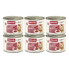ANIMONDA Cat Carny Adult skonis: jautiena ir širdys 200g x6
