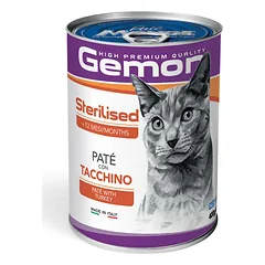 Gemon Cat Sterilised Pate with Turkey 400 g parduotuvėje grandwoof.lt