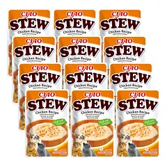 INABA Cat Ciao Stew - kreminis vištienos skonio ėdalas katėms 12x40g 
