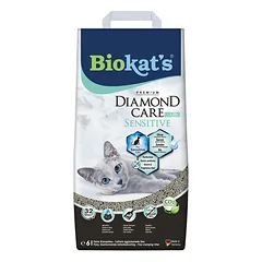BIOKAT'S Diamond Care Sensitive Classic 6 l smulkus bentonito smėlis