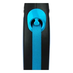 flexi New Neon juostinis pavadėlis, mėlynas, 5 m, Papildomas priedas: Multibox, juoda — 4 nuotrauka