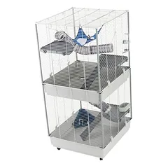 Ferplast narvas smulkiems gyvūnams Furet Tower, pilka: L 80 x B 75 x H 161 cm — 5 nuotrauka