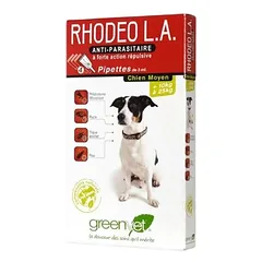 GREENVET - RHODEO L.A. Parasitenbehandlungspipette für mittelgroße Hunde (