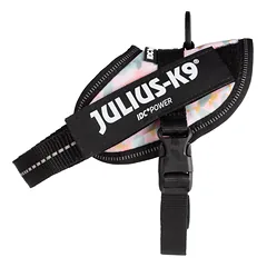Julius - K9 IDC Powerharness Pretty - šunų pakinktai su atšvaitais, gėlių raštas, Mini — 3 nuotrauka