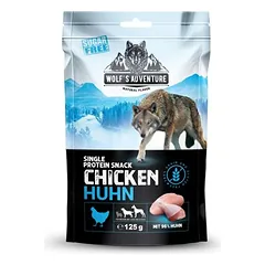 Wolf's Adventure Single Protein skanėstai šunims 5 x 125 g (+1 dovanų)