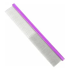 Groom Professional Spectrum Aluminium Comb 50/50 Purple 25 cm