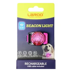 Gyvūnų augintinių LED pakabukas, USB įkraunamas, mėlynas, 2,8 x 17 cm — 2 nuotrauka