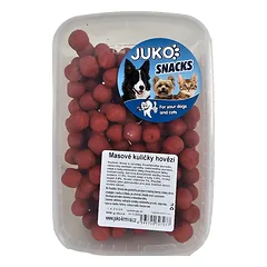 Mėsa rutuliukai su jautiena JUKO Užkandžiai skardine 600 g