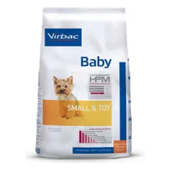 Virbac Veterinary HPM Baby Dog Small & Toy visavertis ėdalas mažų veislių šuniukams, 3 kg