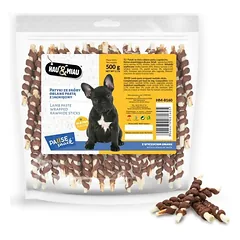 Hau&Miau balti pagaliukai, padengti ėrienos pasta 500g
