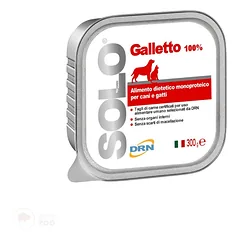 DRN Solo Galletto 100g ir 300g (Vištiena) konservai Šunims ir katėms